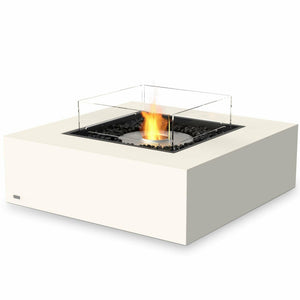 EcoSmart Fire Bioethanol Fires Bone / Stainless Steel Burner / With Fire Screen EcoSmart Fire Base 40 Bioethanol Fire Table