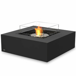 EcoSmart Fire Bioethanol Fires Graphite / Stainless Steel Burner / With Fire Screen EcoSmart Fire Base 40 Bioethanol Fire Table