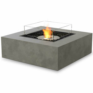 EcoSmart Fire Bioethanol Fires Natural / Stainless Steel Burner / With Fire Screen EcoSmart Fire Base 40 Bioethanol Fire Table