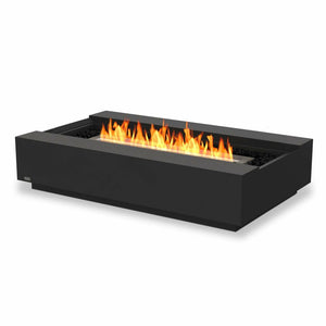 EcoSmart Fire Bioethanol Fires Graphite / Stainless Steel Burner / No Fire Screen EcoSmart Fire Cosmo 50 Bioethanol Fire Table