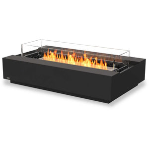 EcoSmart Fire Bioethanol Fires Graphite / Stainless Steel Burner / With Fire Screen EcoSmart Fire Cosmo 50 Bioethanol Fire Table