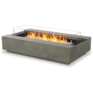 EcoSmart Fire Bioethanol Fires Natural / Stainless Steel Burner / With Fire Screen EcoSmart Fire Cosmo 50 Bioethanol Fire Table