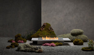 Daiquiri 70 Bioethanol Fire Pit Table with fire screen