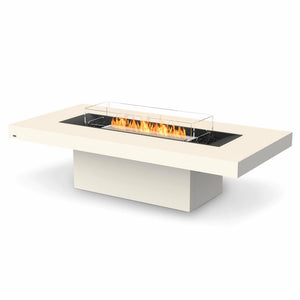 EcoSmart Fire Bioethanol Fires Bone / Black / With Fire Scren EcoSmart Fire Gin 90 Chat Bioethanol Fire Pit Table