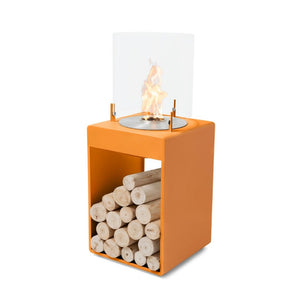 Ecosmart fire Pop 3T Bioethanol Fire Pit Indoor Orange with Stainless Steel Burner