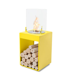 Ecosmart fire Pop 3T Bioethanol Fire Pit Indoor Yellow with stainless steel Burner
