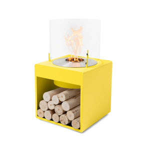 Ecosmart Fire Pop 8l Bioethanol Indoor Fire Pit Yellow with Stainless Steel Burner