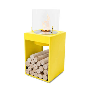 Ecosmart Fire Pop 8T Bioethanol Indoor Fire Pit Yellow with Stainless Steel Burner