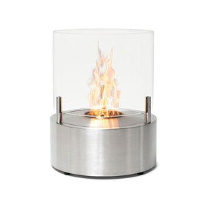 Ecosmart Fire T-Lite 8 Bioethanl Indoor Fire Pit Stainless Steel and Stainless Steel Burner